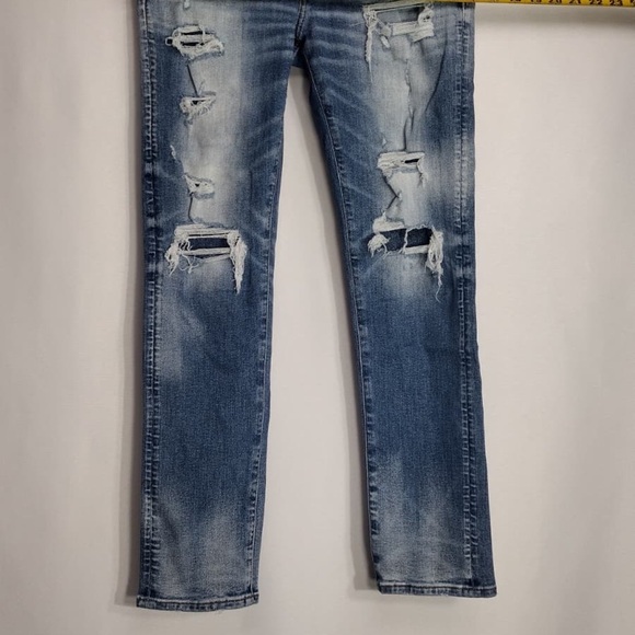 Distressed Blue Jeans for Men - Picture 2 of 6